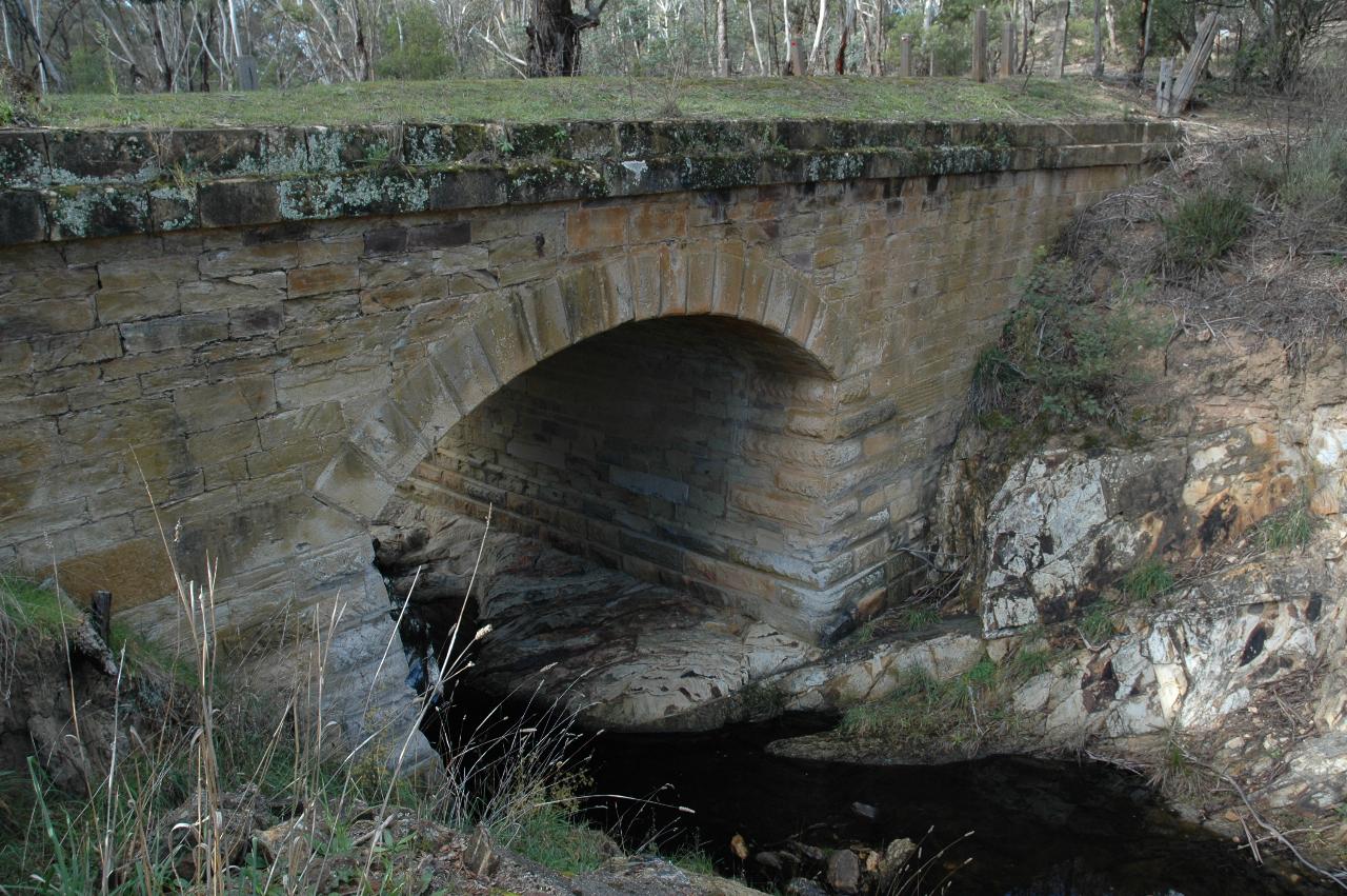 Stone bridge over small creek