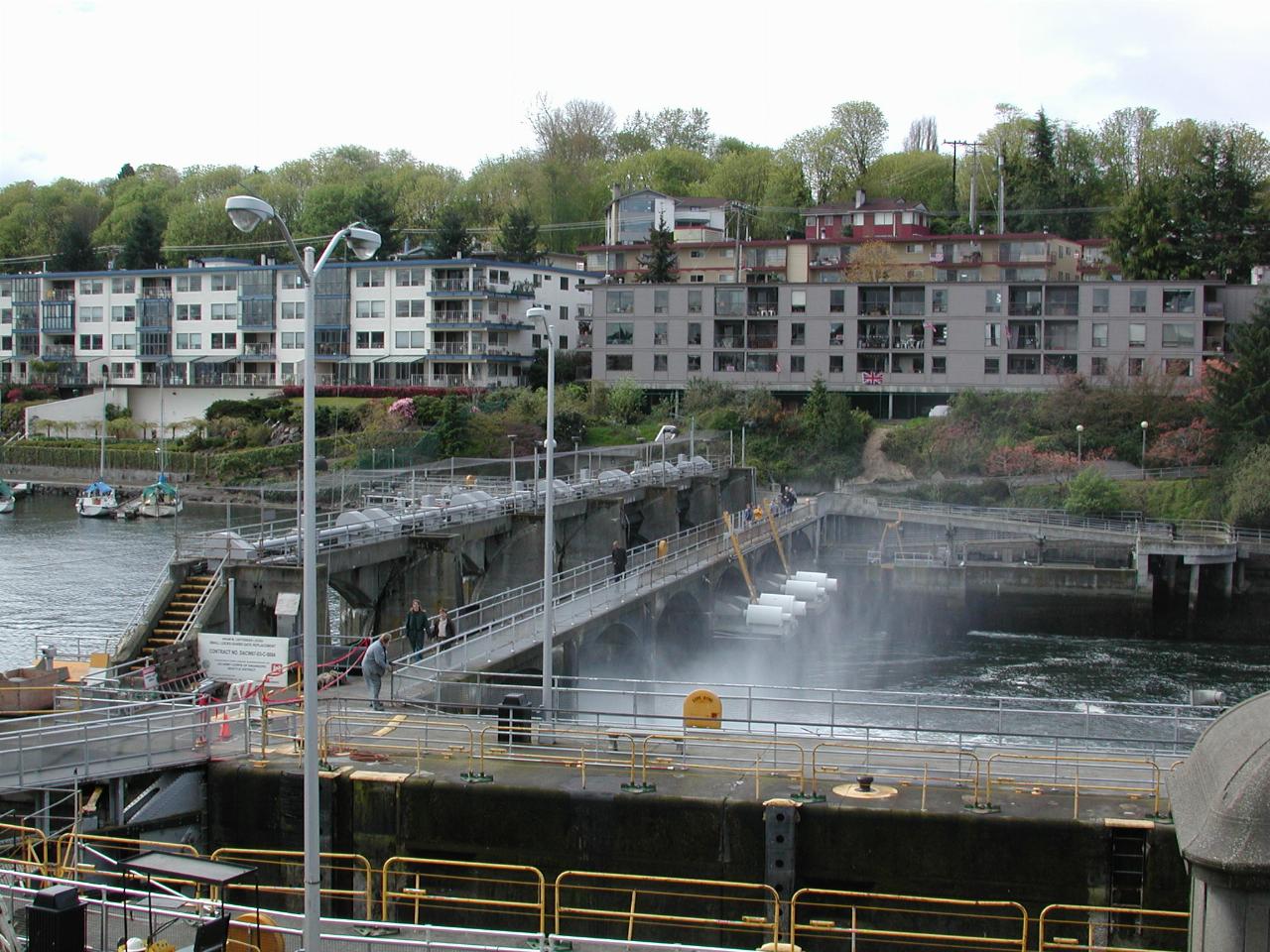 Ballard Locks as seen from top deck of 