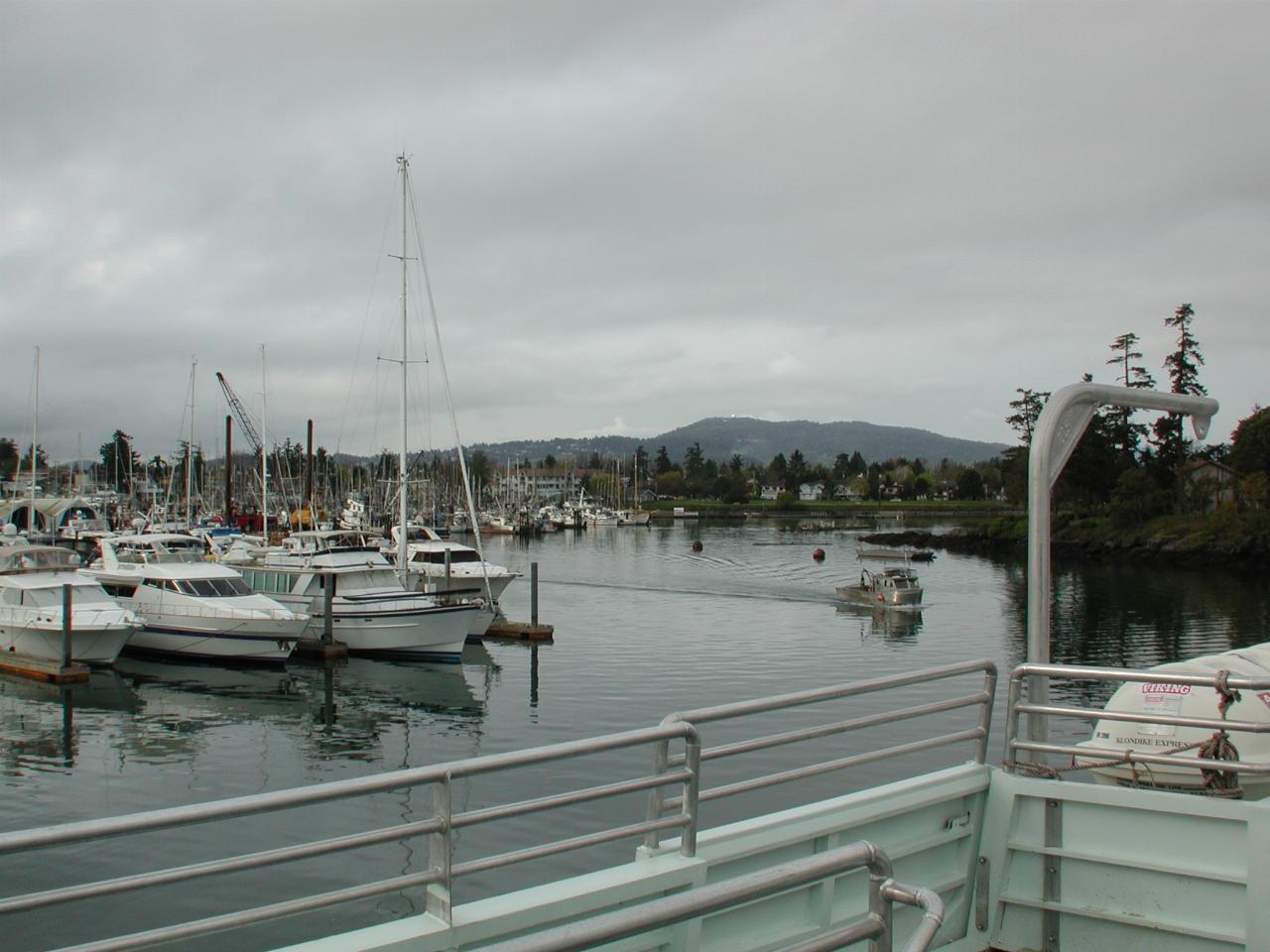 Views around Sidney BC's marina as we depart