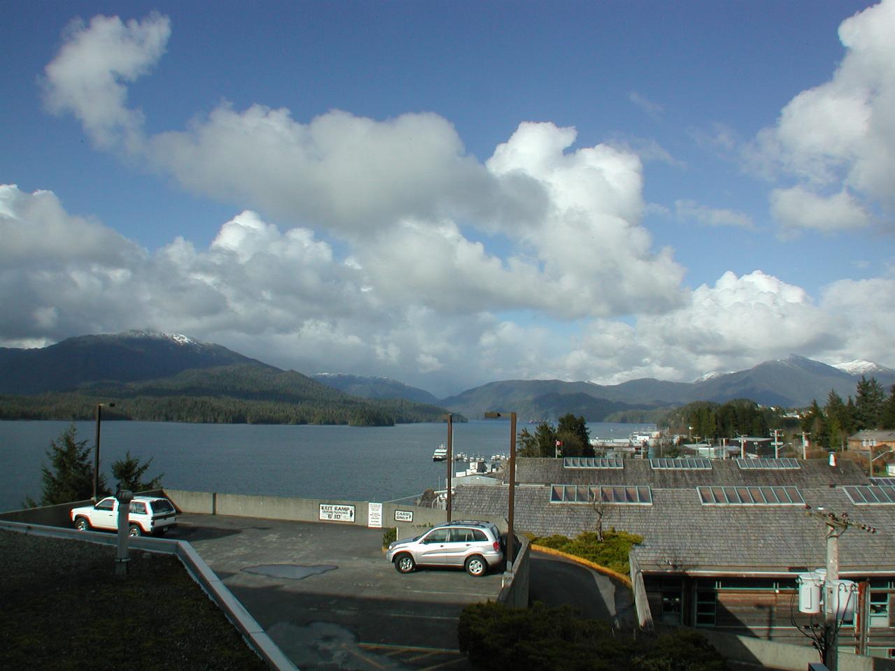Wider view of Prince Rupert and its bay