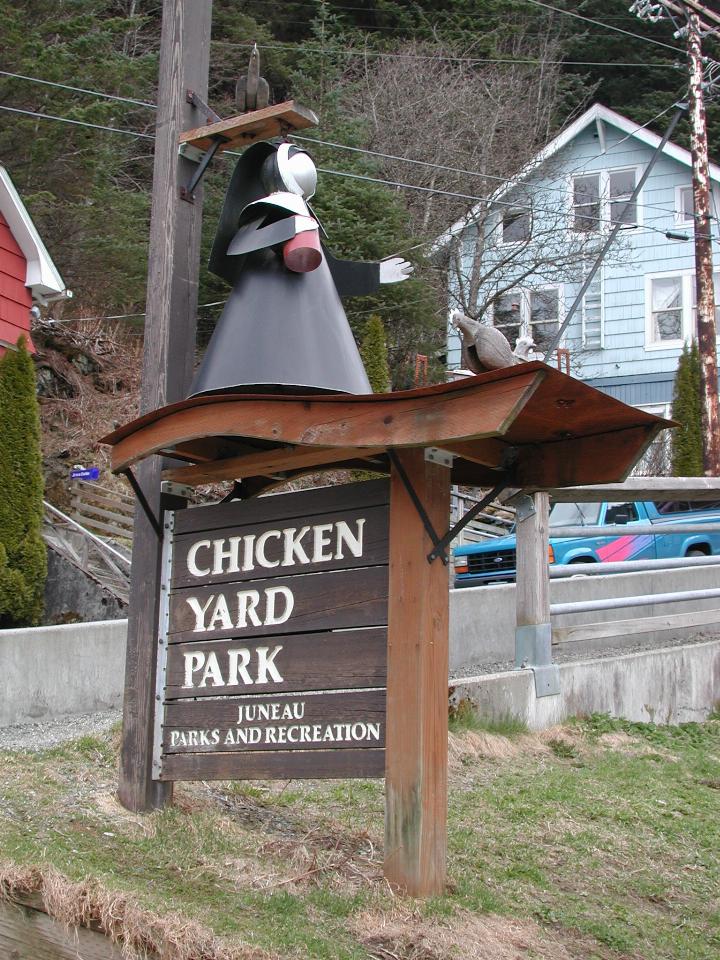 Chicken Yard Park is a tribute to the Nuns of St. Ann