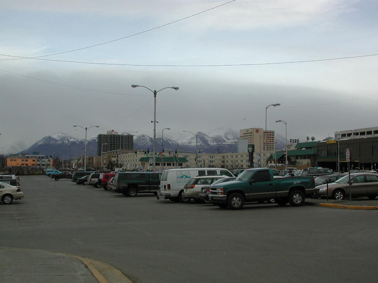 Looking east in Anchorage