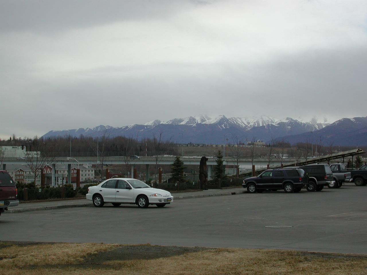 Looking north in Anchorage