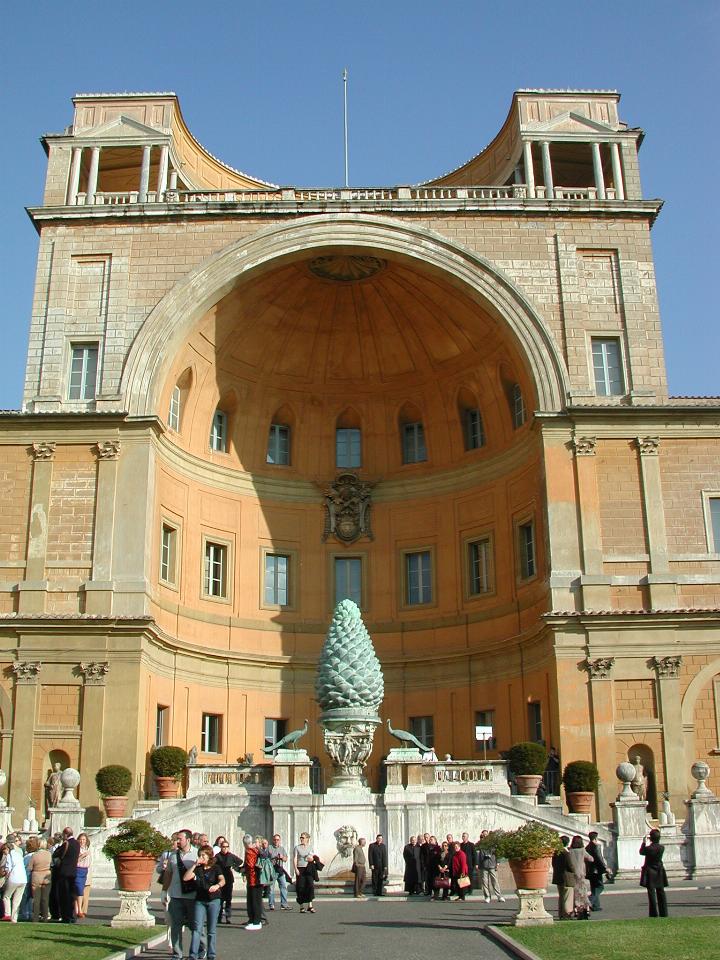 Vatican Museum courtyard - pine cone symbol of fertility?