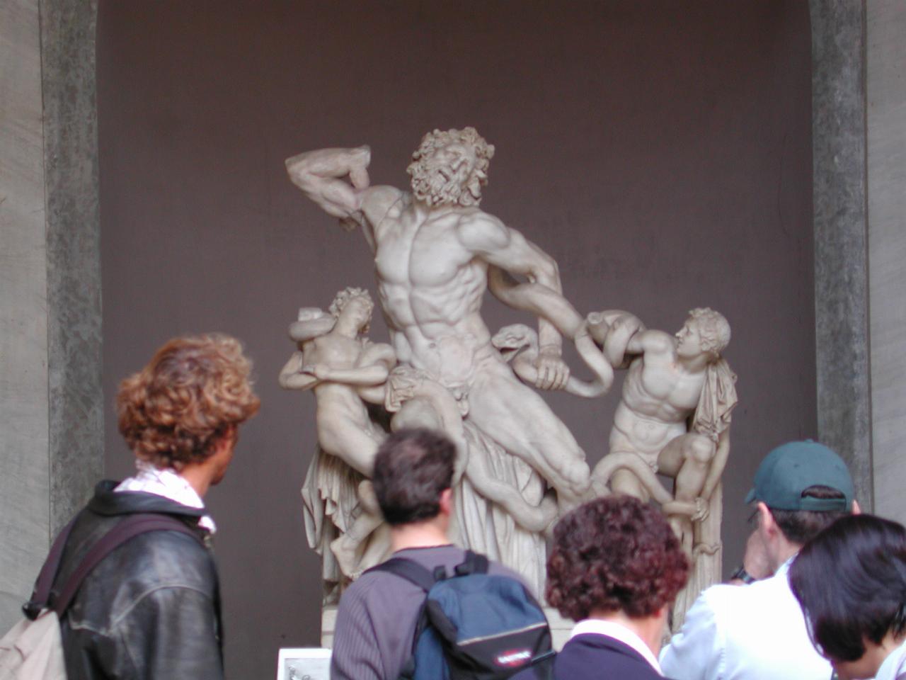 Classical Roman statue, showing muscles and strength