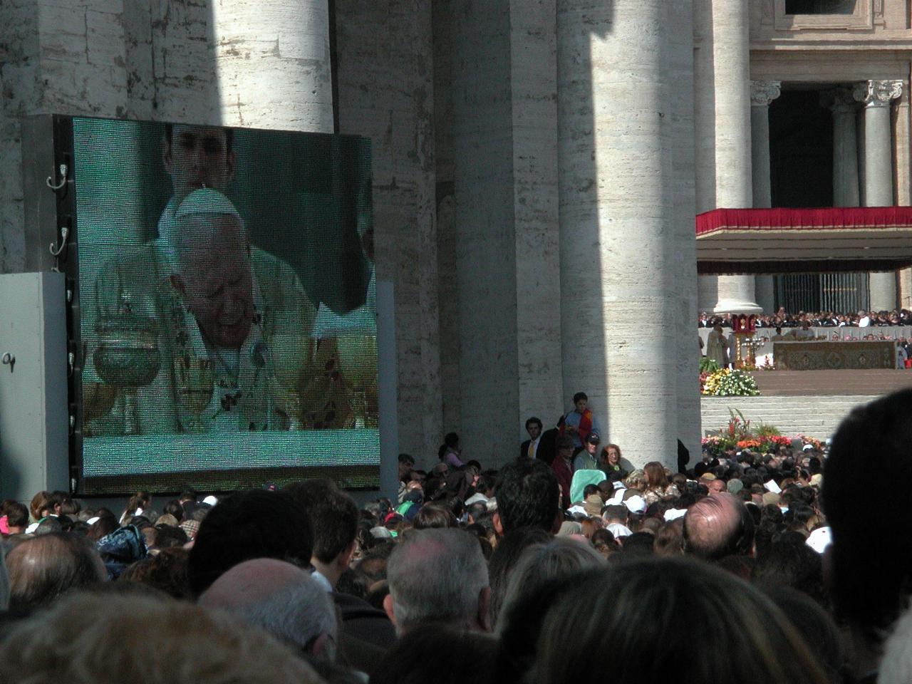Papal Mass during canonisation