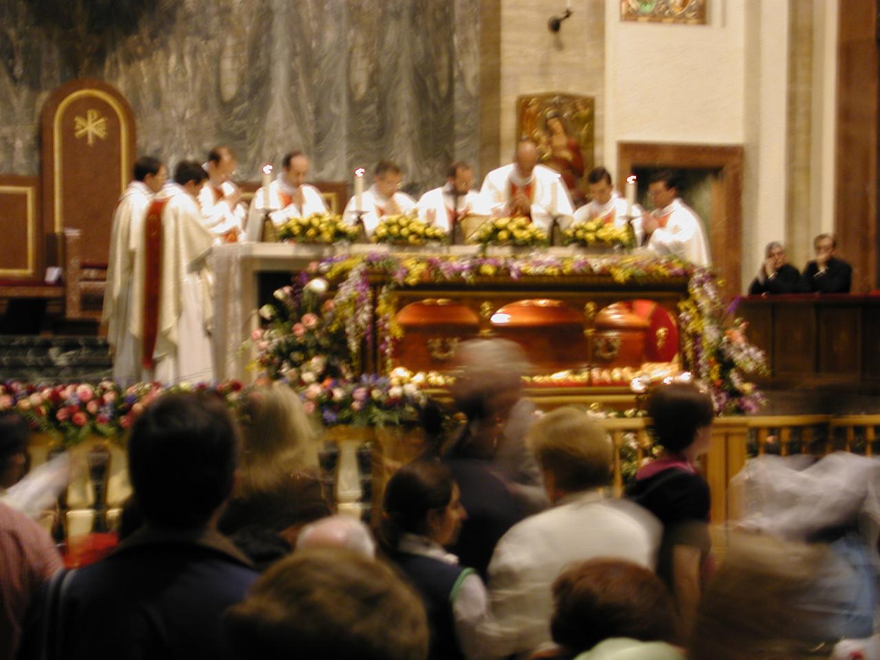 Mass at St. Eugene's and Saint Joesmaria's remains