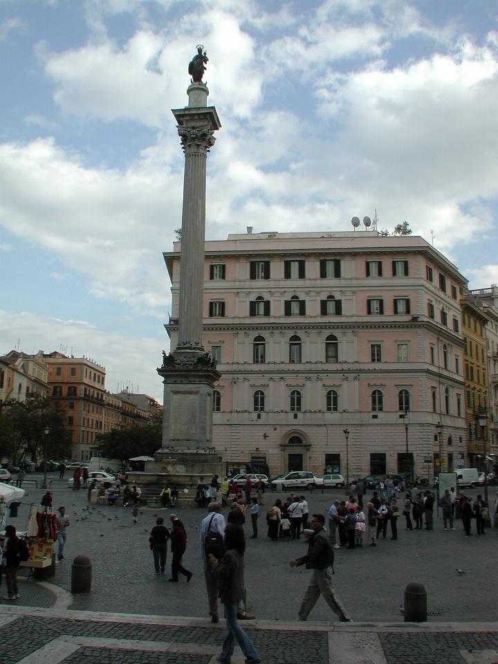 Corithian Column, erected by Paul V, in front of Santa Maria Maggiore Basilica