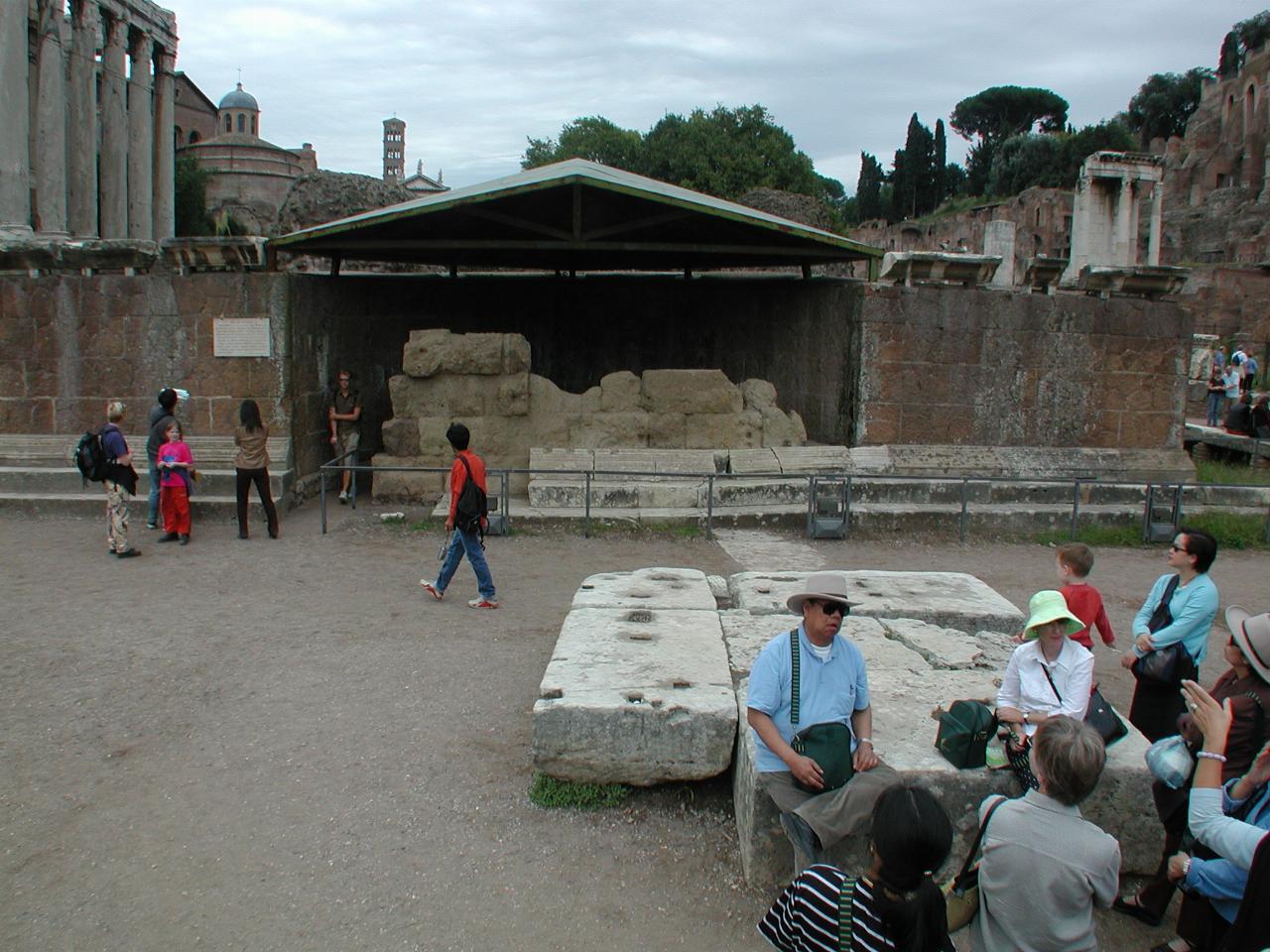 Temple of Julius Caesar, where Caesar was cremated