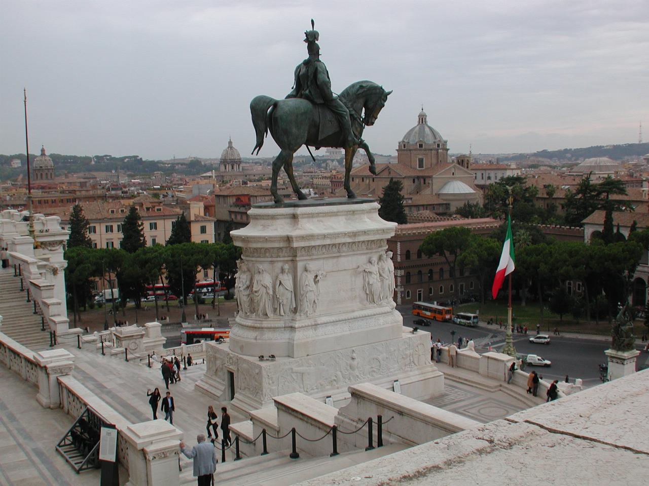 Victor Emmanuel II Monument overlooking Rome