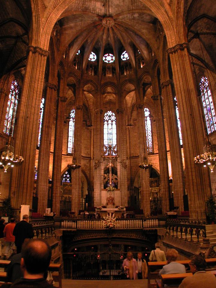 Barcelona Basilica, with crypt of St. Eulalia under the altar