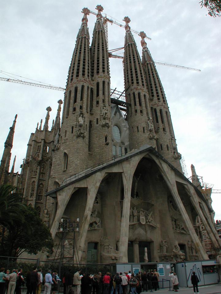 Western facade of Gaudi's 