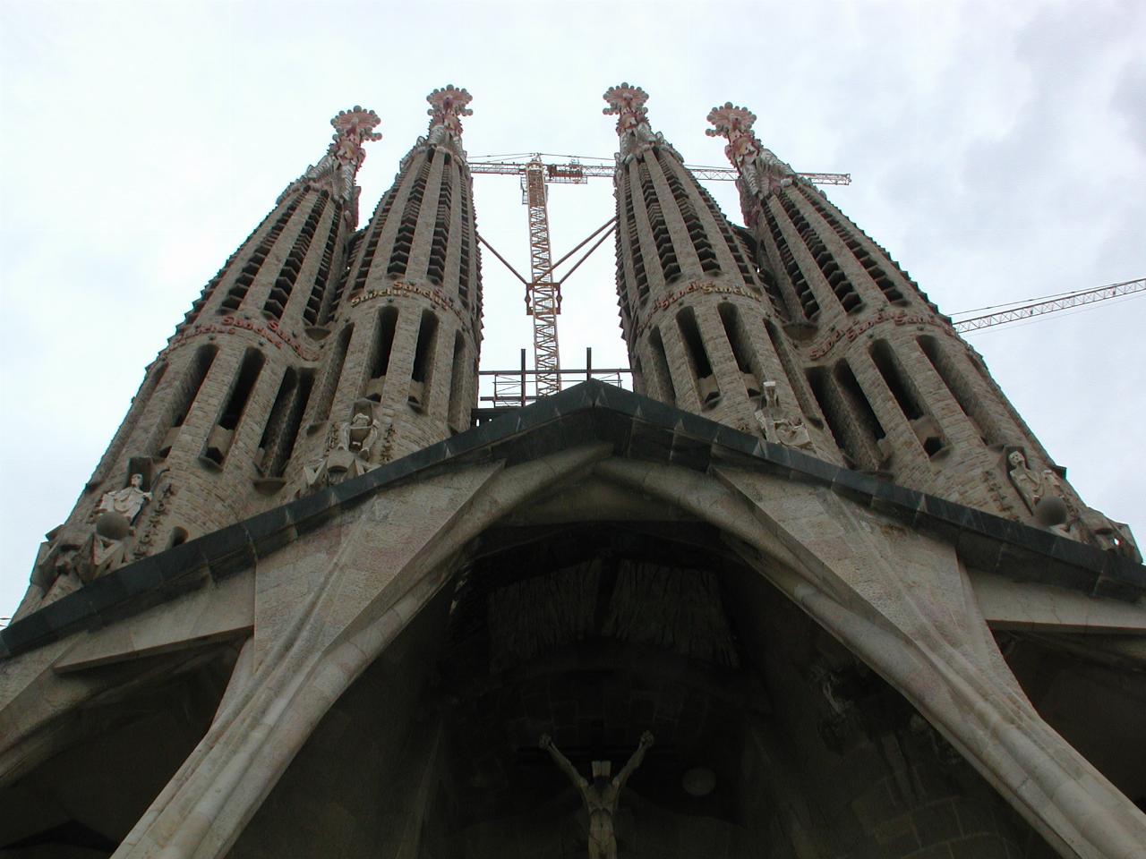 Western facade of Gaudi's 