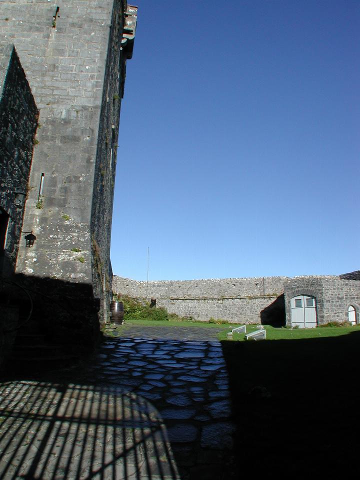 Courtyard of Dunguaire Castle, near Kinvarra