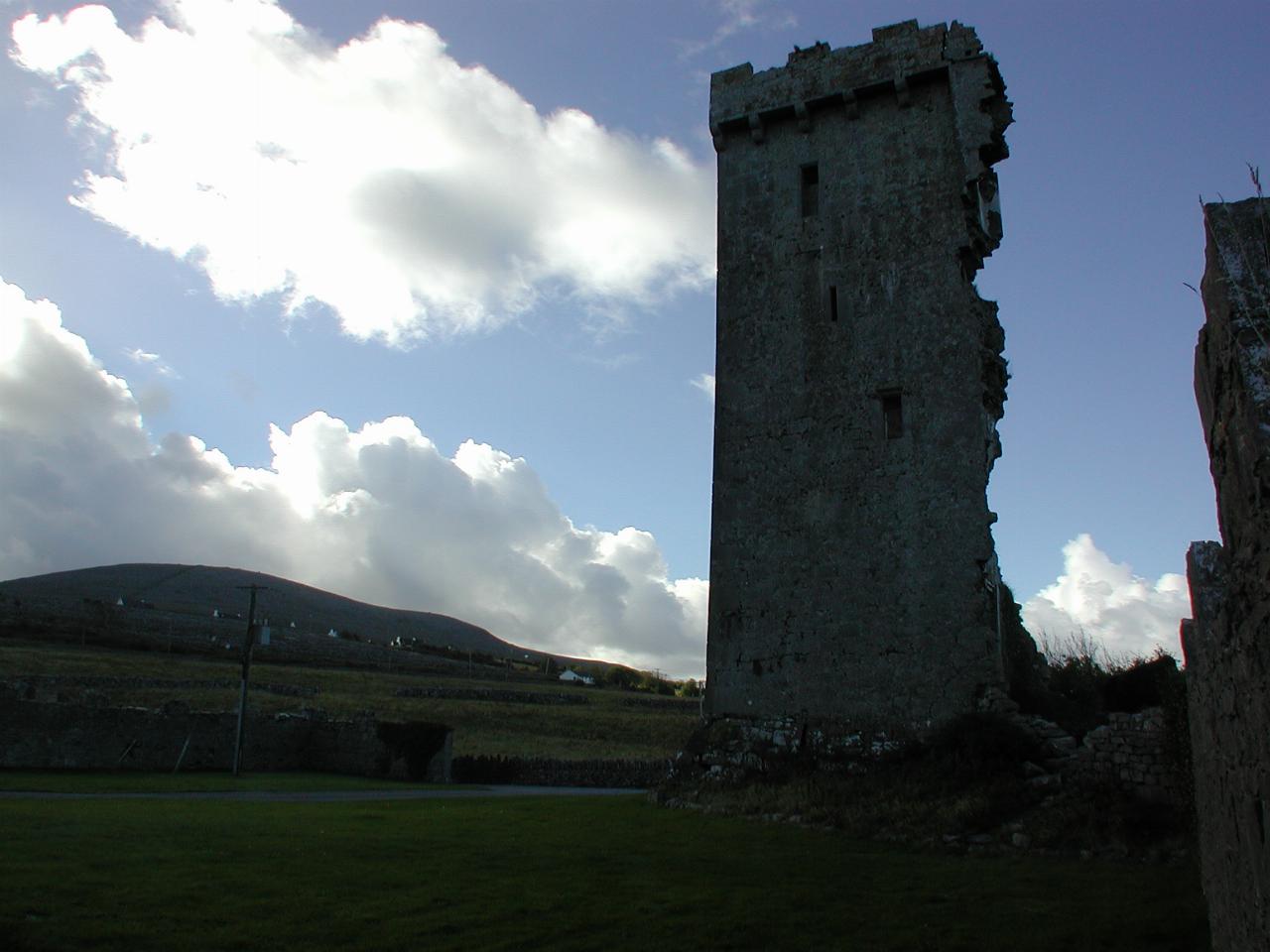 Near Ballyvaughn with ruins, The Burren and general view