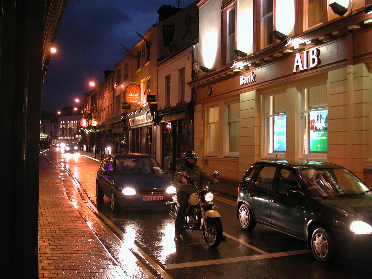 Downtown Killarney at dusk