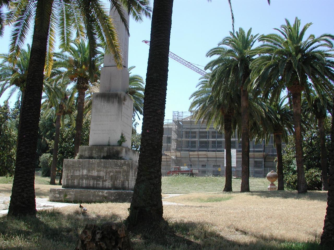 The Obelisk, and being seriously renovated 