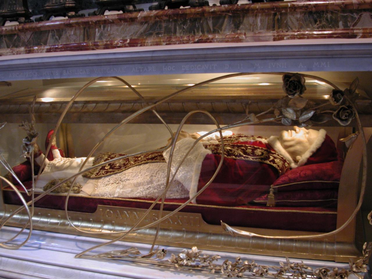 Remains of Pope John XXIII in St. Peter's Basilica