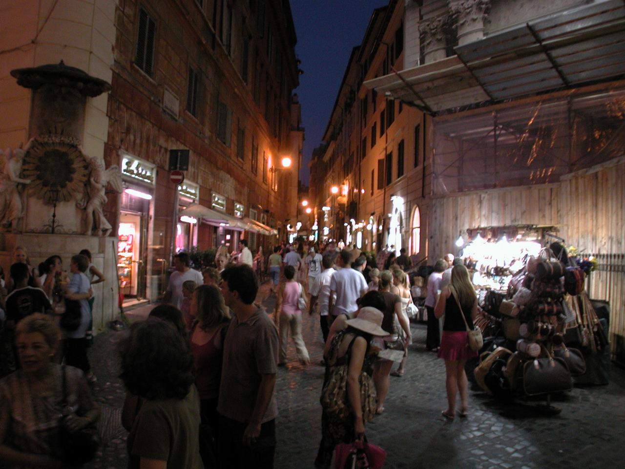 Street scene near Trevi Fountain
