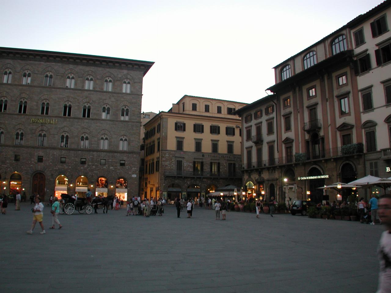 Part of Piazza della Signoria, as seen from Palazzo Vecchio