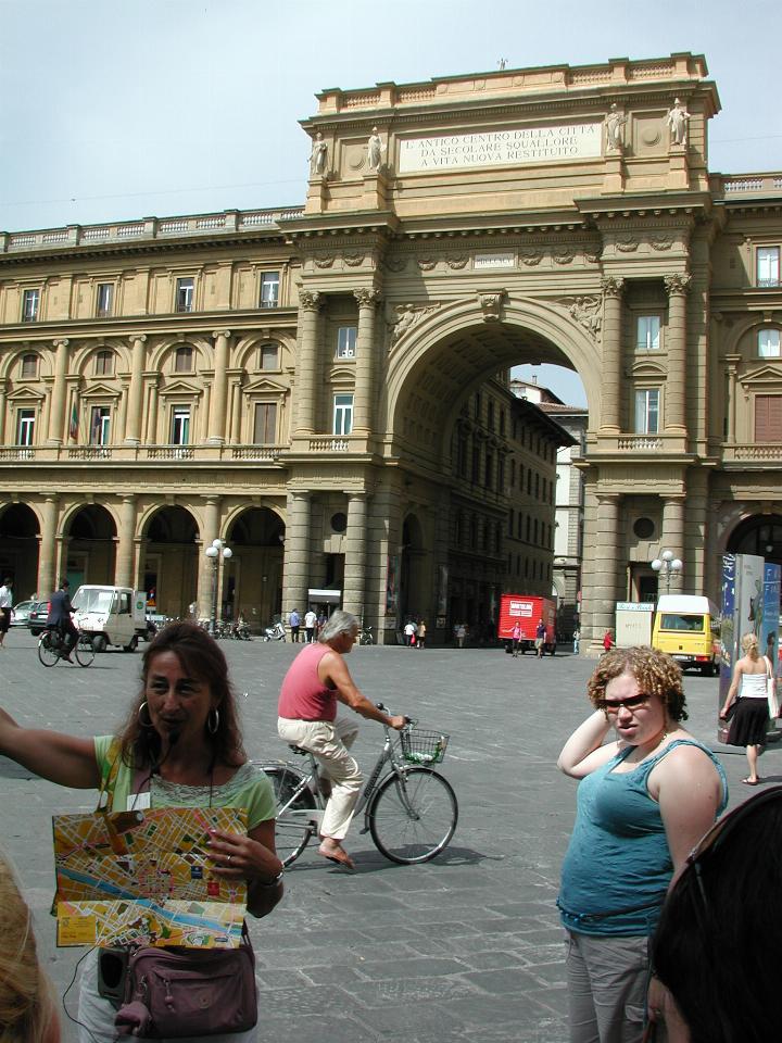 Piazza della Repubblica, where Florence was founded