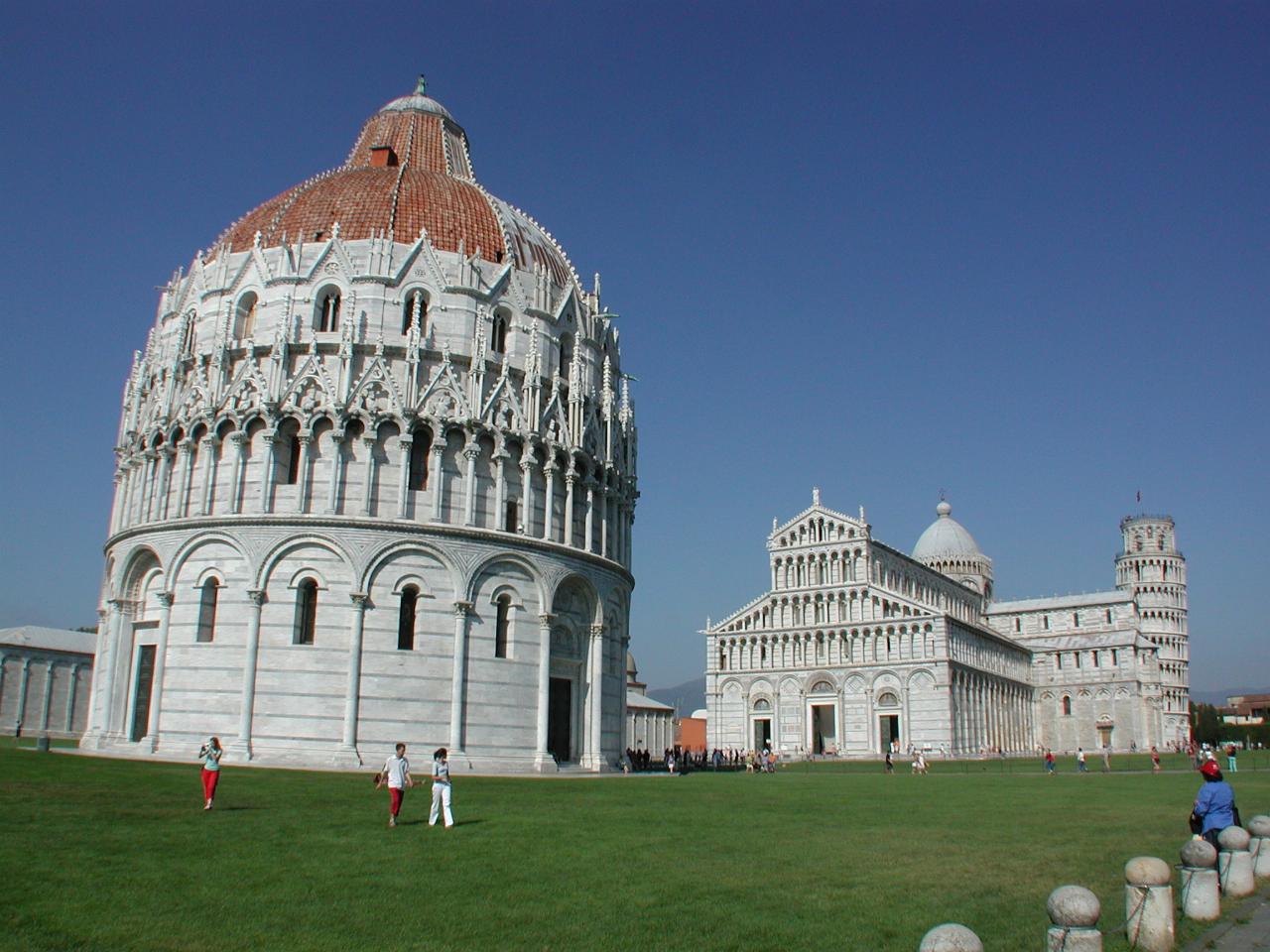 Baptistry, Cathedral and Leaning Tower of Pisa