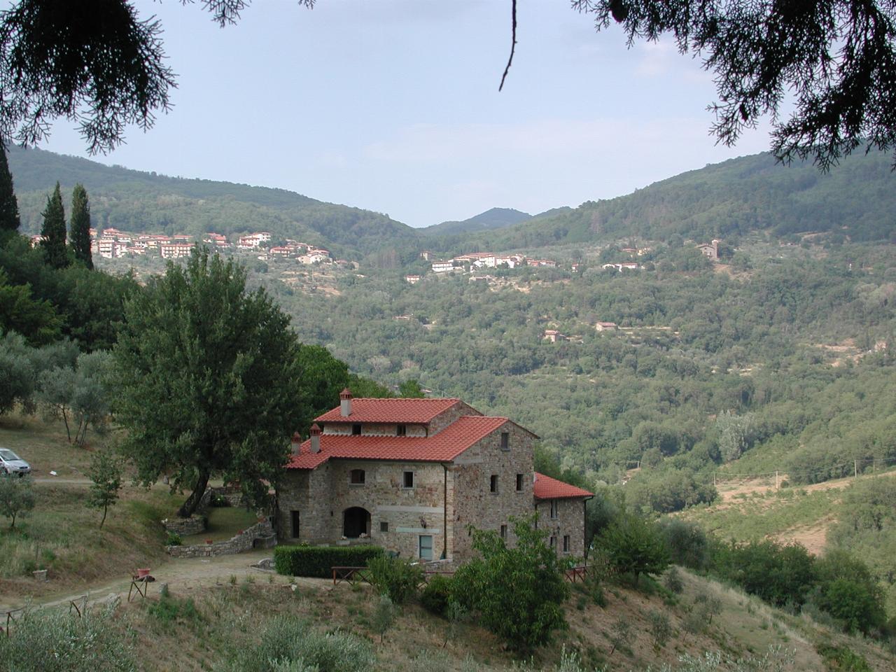 Another town in the hills near Castello del Trebbio