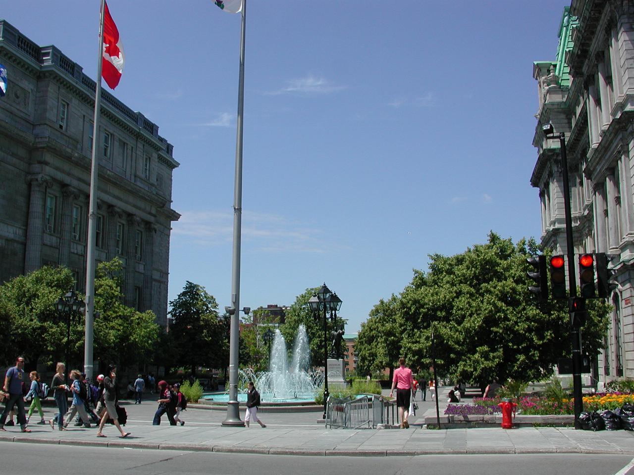 Place Vauquelin, adjacent to Town Hall, and opposite previous photo