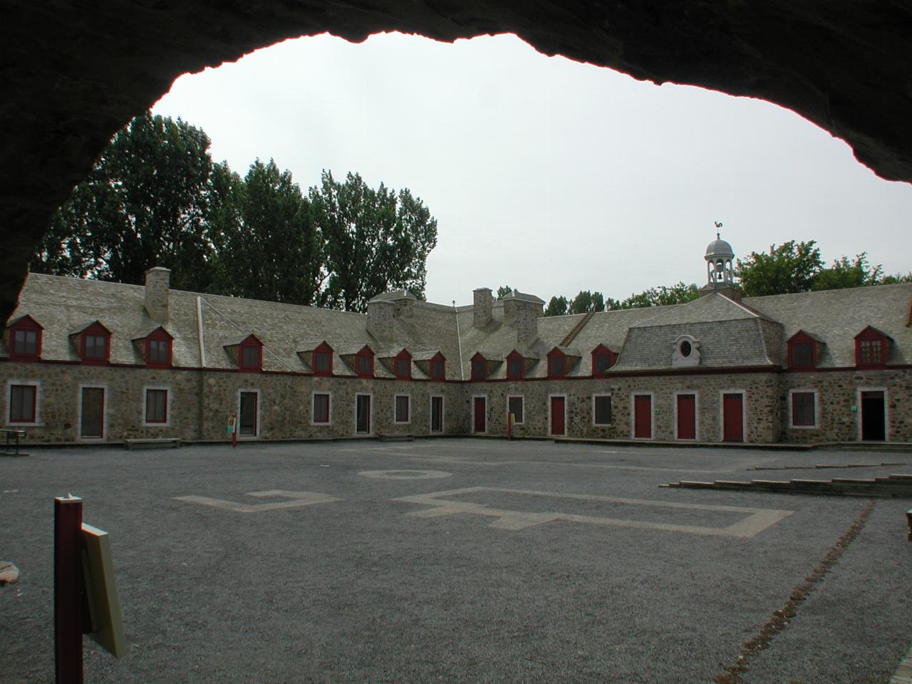 The restored Fort's courtyard