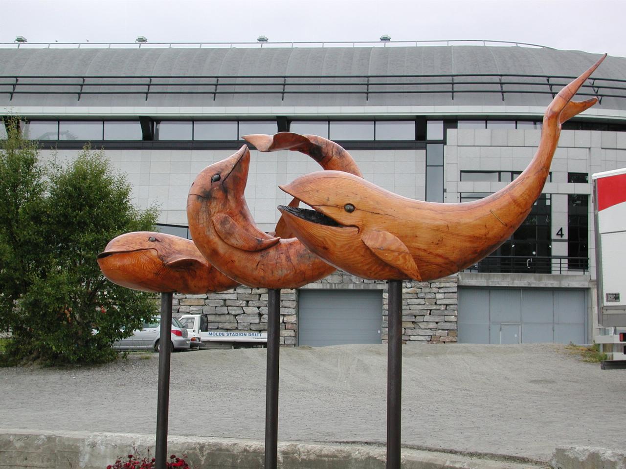 KPLU Viking Jazz: Playful sculptures at the yacht harbour, beside the stadium