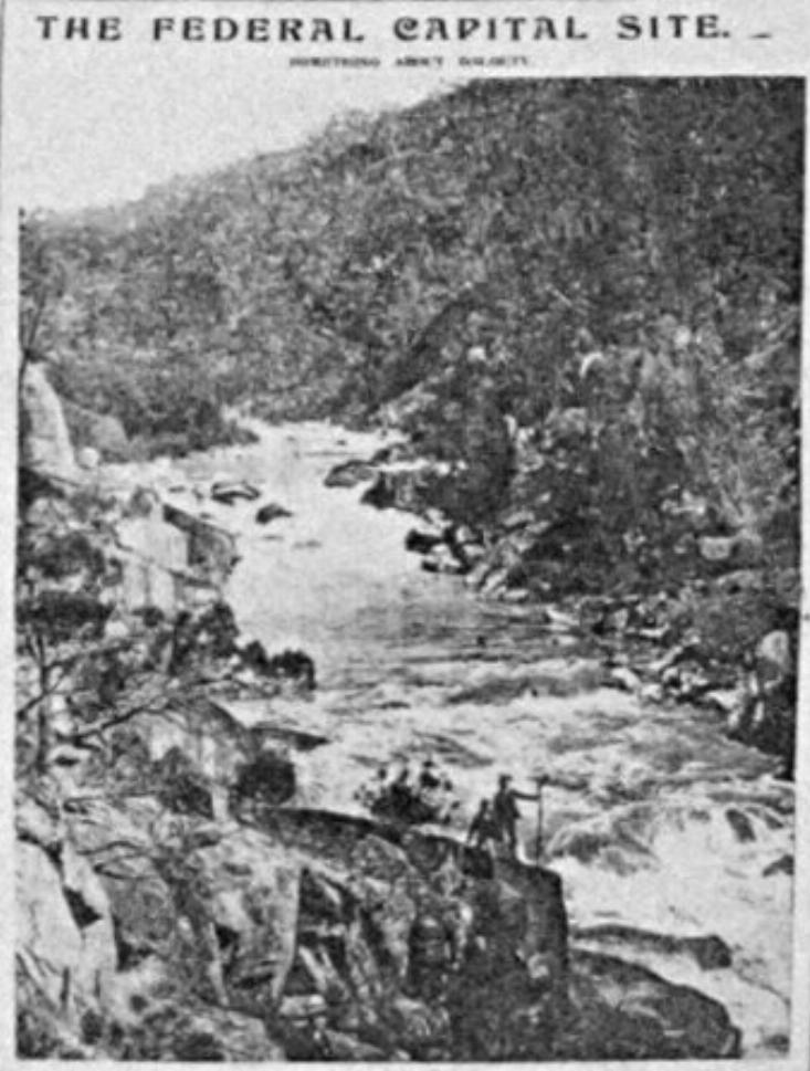 River scene from old newspaper