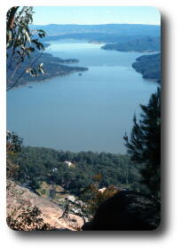 Looking south along Burragorang Valley, 1975