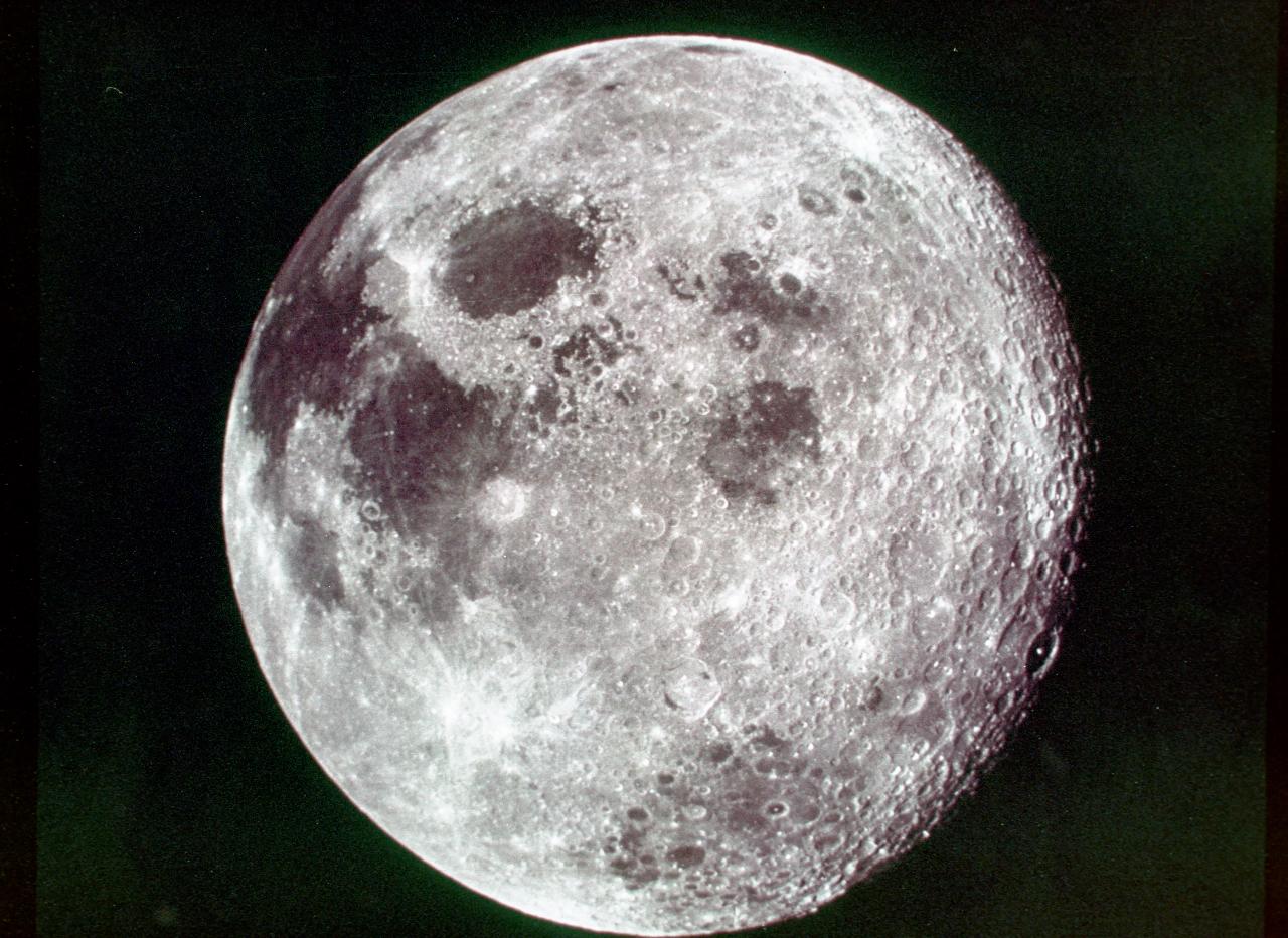 Moon showing craters and other details