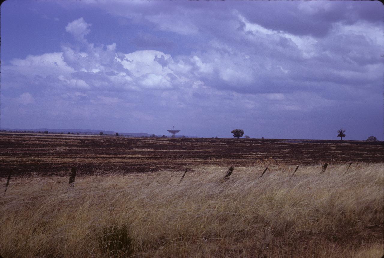 Radio telescope beyond burnt fields