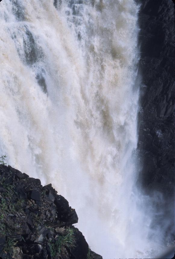 The base of the waterfall