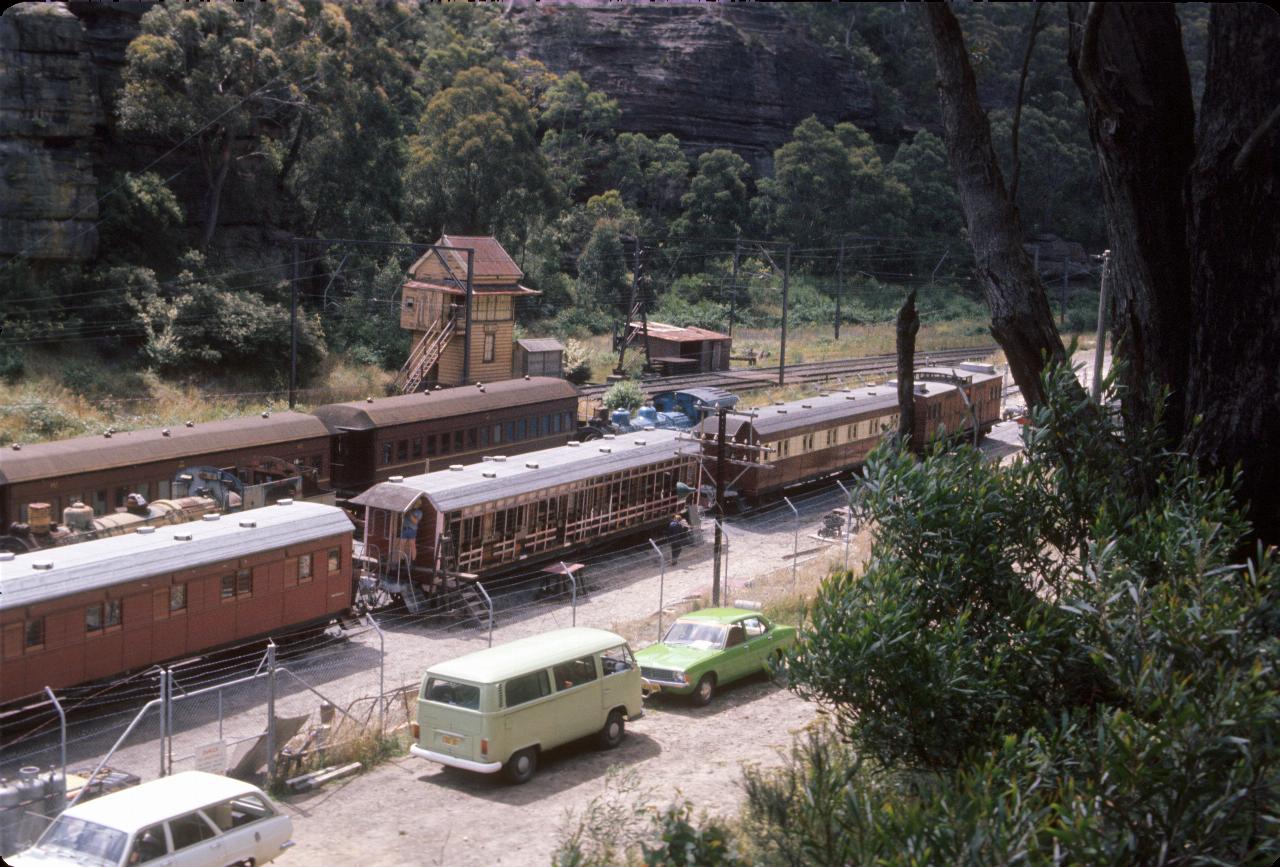 A passenger carriage undergoing renovation