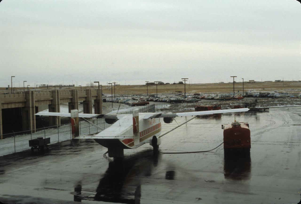 Flight from Lethbridge at Calgary airport