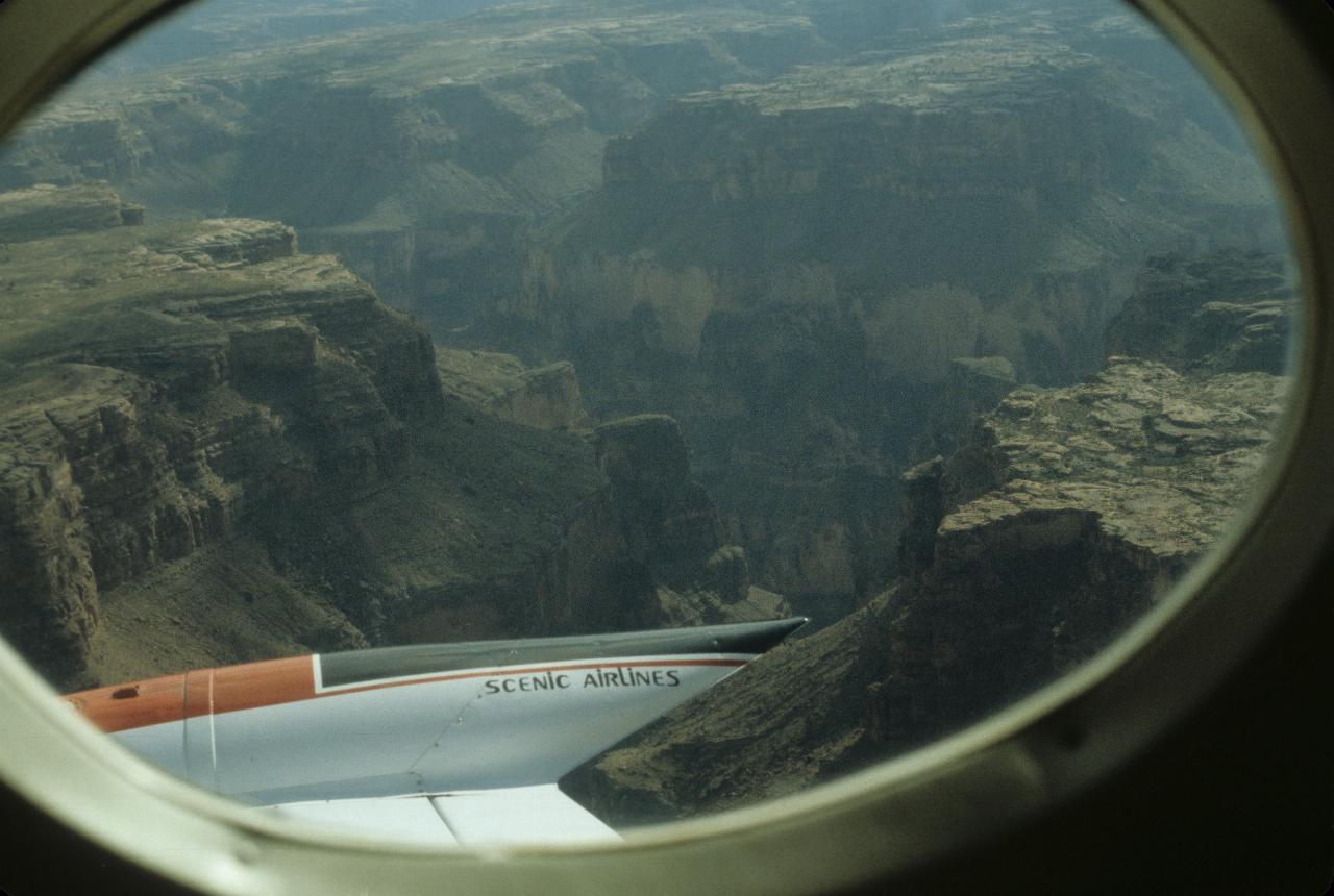 Grand Canyon plus arch through which a plane could fly