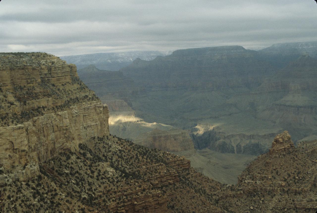 Light and shade in double canyon