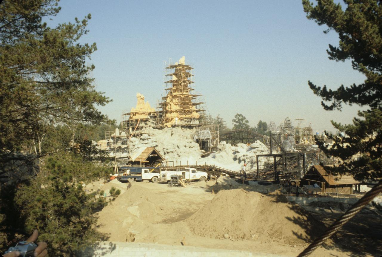 Disneyland under construction