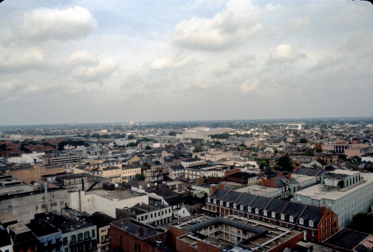 View north over New Orleans from roof of Hotel Monteleone