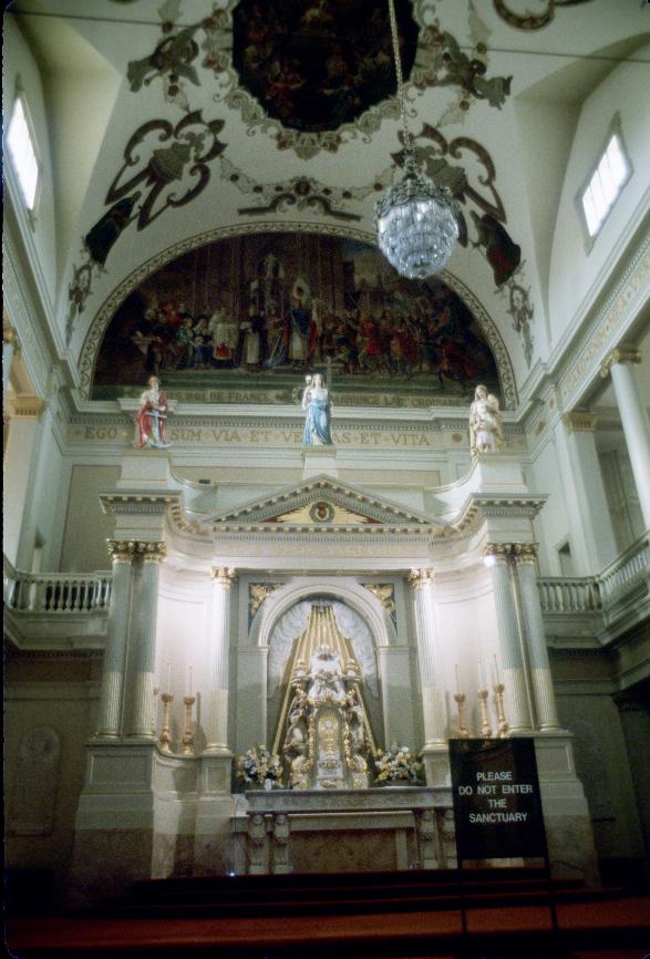 Inside St. Louis Catedral, New Orleans - a wooden cathedral!