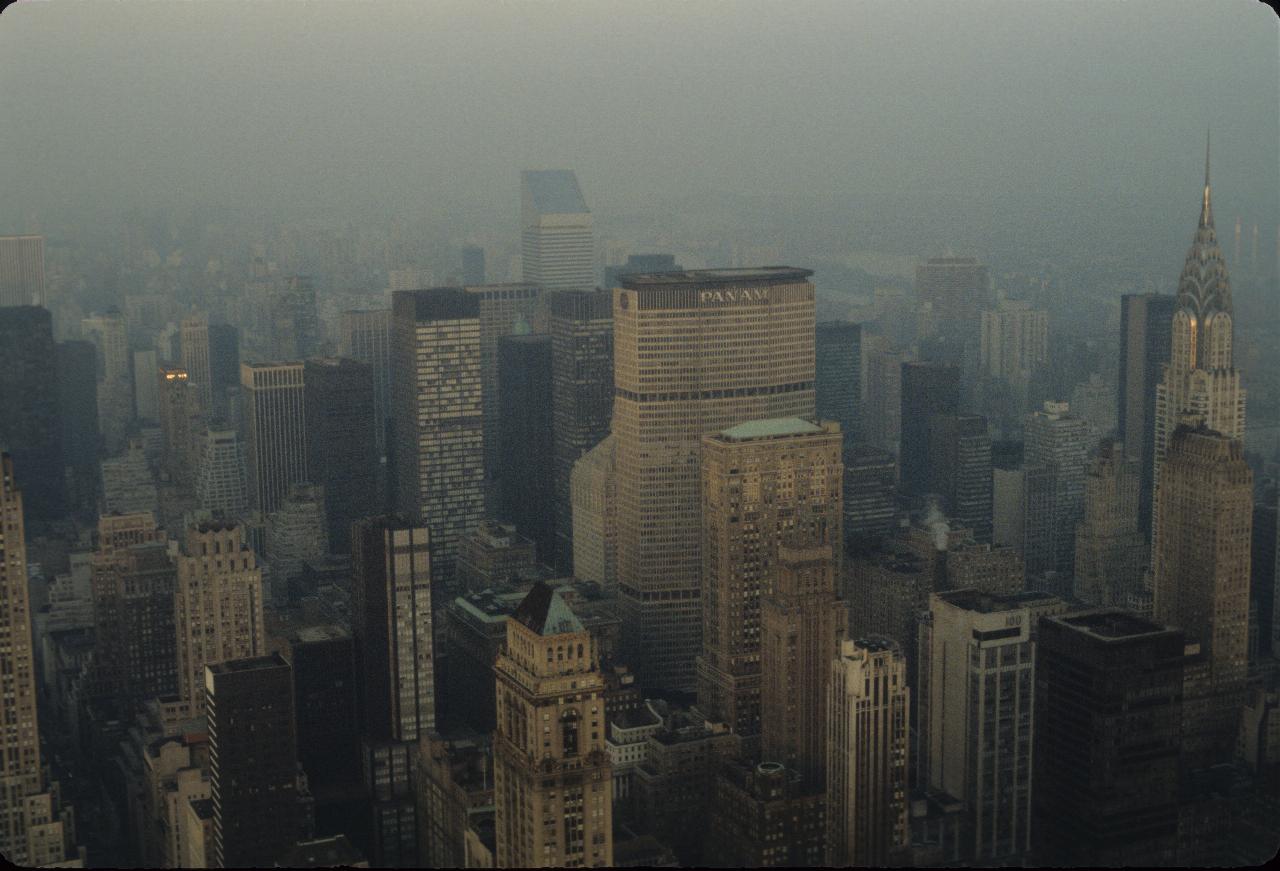 City scape from a higher viewing point