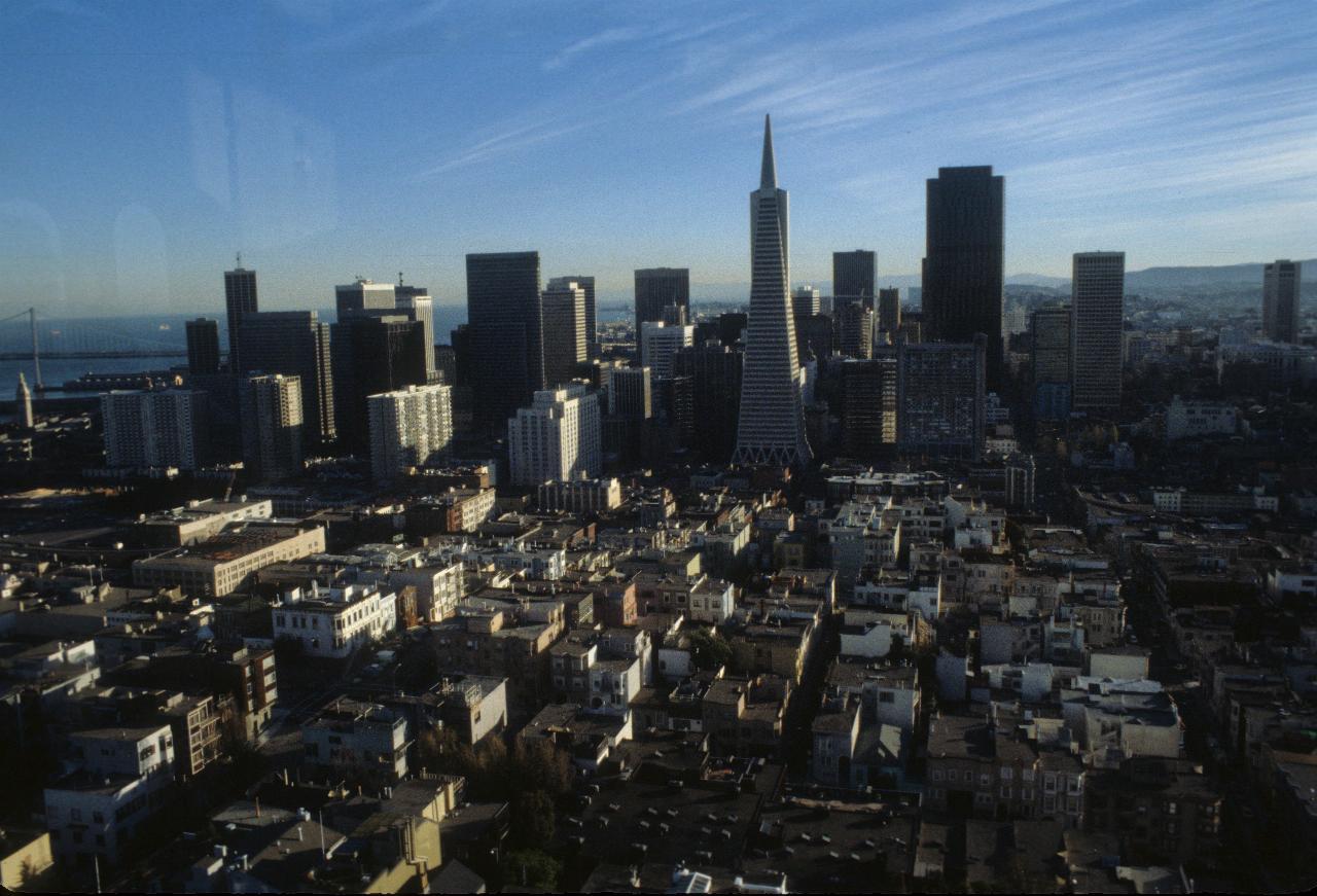 San Francisco from Coit Tower at Telegraph Hill