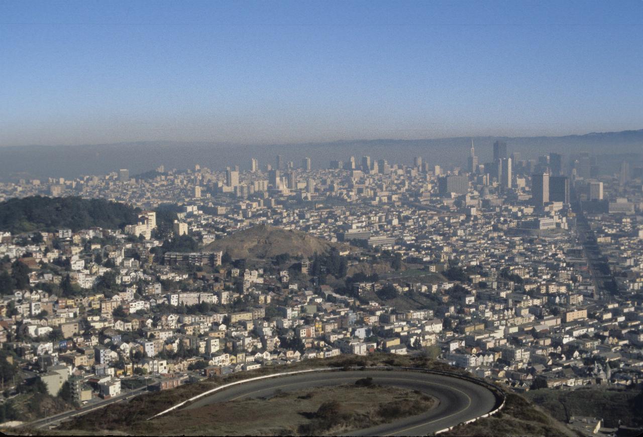 San Francisco from Twin Peaks, with City Fog