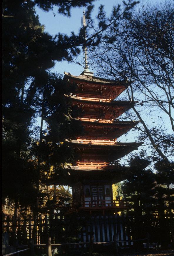 Temple in Japanese Gardens at Golden Gate Park