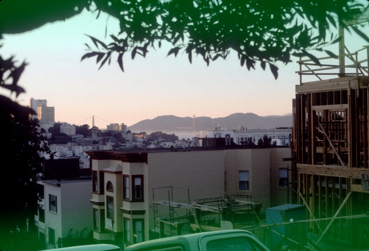 Golden Gate Bridge from Russian Hill area