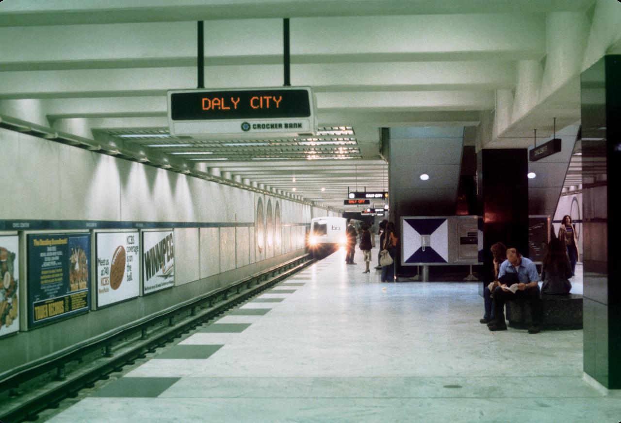 Bart Station, probably for UC Berkeley