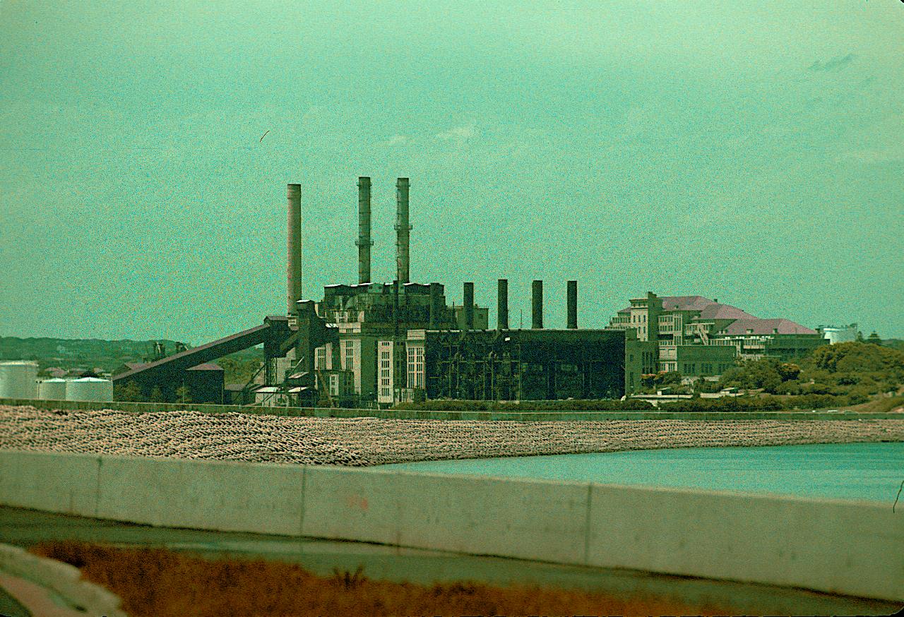 Start of demolition of Bunnerong Power Station, from Port Botany