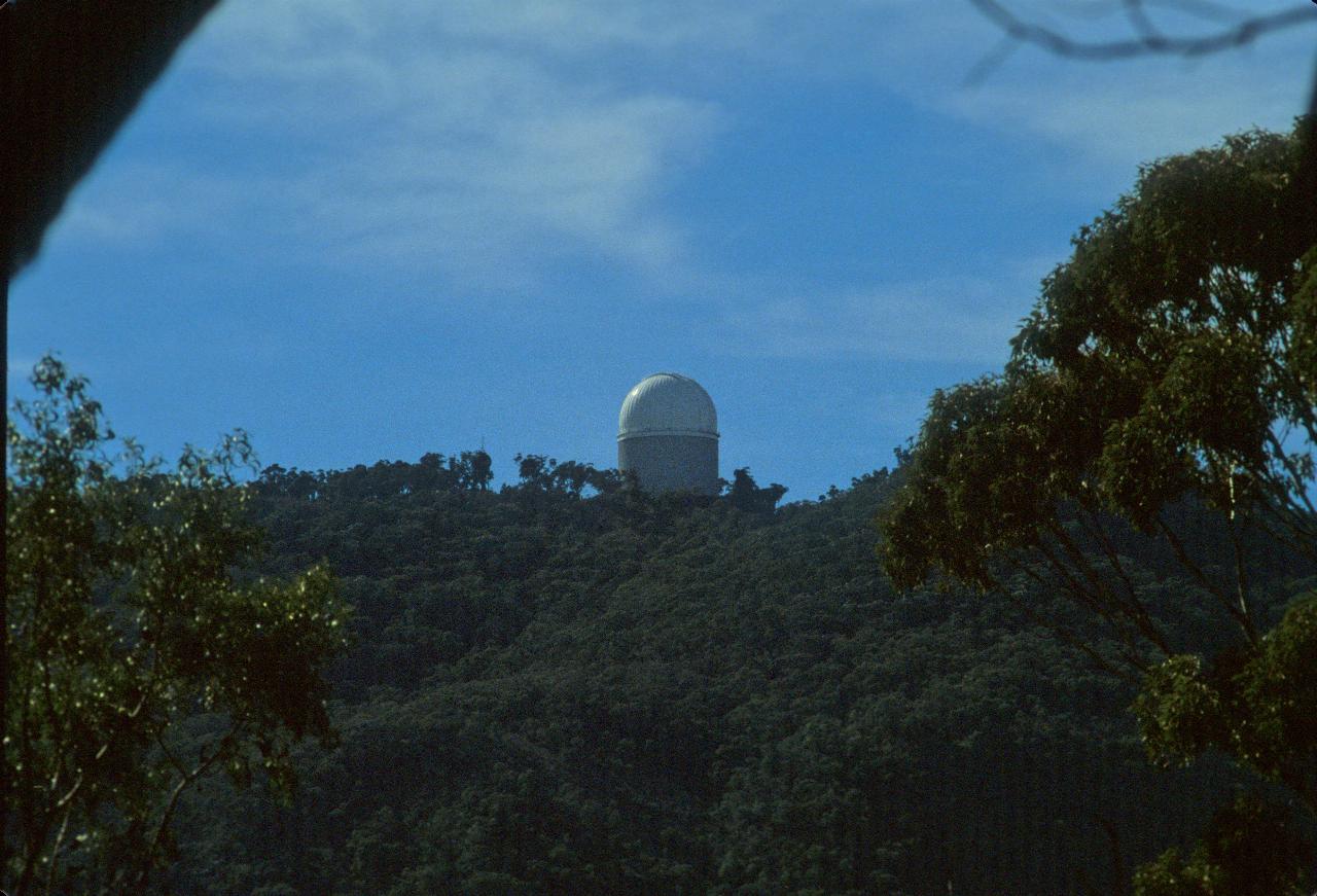 Telescope building from inside the Warrumbungles